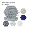 Miniatyrbild 2 av 5: Ljudisoleringspaneler Hexagon Självhäftande, 12 st Akustikpanel, Ljuddämpande panel för studio av