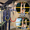 Miniatyrbild 4 av 5: Färgglada Gymnastikringar för Gunga - 4-pack Utomhus Lekset Lekplatsutrustning