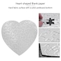 Miniatyrbillede 5 af 5: 10 stk. Sublimering Blank Puslespil Diy Craft Hjerte Puslespil Diy Overførsel