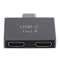 Miniatyrbilde 4 av 4: Usb C hann til dobbel Usb C hunn splitter konverter adapter Ext