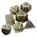 Miniatyrbillede 3 af 5: 7 Stykker Polyhedriske Metal Terninger Til D&d Pathfinder Rpg Spil 05