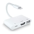 Pikkukuva 1 / 5: Unitrox 3-in-1 HDMI OTG-sovitin, digitaalinen AV 1080p HDMI-sovitin USB OTG -naaraskaapelilla ja latausportilla, USB-muistitikun pidike, MIDI-näppäimistö, hiiri