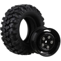 Miniatyrbild 3 av 5: 4 st 96mm 1,9 tum 12mm Hex Hjulfälgar och Däck för 1/10 RC Crawler Bil Redcat Traxxas Trx4 A