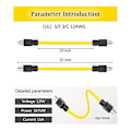 Pikkukuva 4 / 5: Urosliitäntäjohto, Rv & Generaattoriliitäntäjohto, 5-15p Siirtokytkimelle, 12awg 125v Kaksoisurospuolinen