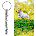 Miniatyrbillede 4 af 5: Bærbar Hundetræningsfløjte Metal Due Træningsfløjte Hundetræningsværktøj Kæledyrsadfærdstræner Med Nøglering Til Lydighed Og Tilbagekaldelse