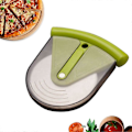 Miniatyrbillede 3 af 5: Pizza Skærer Hjul med Beskyttelsesskærm - Bærbar Pizza Slicer med Skarp Rustfri Stål Klinge, Klinge Dækning