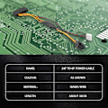 Pikkukuva 2 / 5: ATX PSU Virtalähdekaapeli PCIe 6 Pin - ATX 24 Pin Virtalähdekaapeli 24P - 6P malleille 600 G1 600G1 800G1 Emolevy