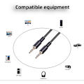 Miniatyrbillede 3 af 4: 5 stk. 3,5 mm bil-lydkabel til smartphone 3,5 han til han aux-kabel til computer bærbar hovedtelefon