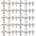 Miniatyrbillede 3 af 4: 80 stk. Kors Negle Charms Negle Rhinestones 3d Negle Smykker Kvinder Manicure Smykker