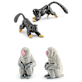Miniatyrbillede 5 af 5: 10 stk. Realistiske Primatfigurer Simuleringsdyrfigurer Børns Læringslegetøj