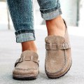 Miniatyrbilde 2 av 5: Kvinners Casual Comfy Clogs Suede Slip On Sandaler Sommer Hjemmekontor Sko Green 42