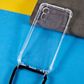 Miniatyrbillede 2 af 5: Forstærket hjørneetui til Samsung Galaxy Xcover 5, Anti-fald gennemsigtigt telefoncover med snor