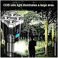 Miniatyrbillede 5 af 5: Superlys 10000000lm lommelygte LED lommelygte USB genopladelig taktisk lys