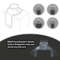 Miniatyrbilde 2 av 4: Sofa Armrest Organizer Med Koppholder Brett Stol Arm Tv Fjernkontrollholder For Recliner Sofa Armstol Sengeside Oppbevaringslommer Bag