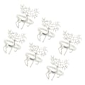 Miniatyrbilde 2 av 2: 6 stk Elgformet Serviettspenner Dekorative Elg Serviettringer C