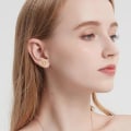 Pikkukuva 2 / 4: Naisten korvakorut Studs Bar Ring CZ Studs Lightning Bolt Studs Micro Studs Moniväriset style:style1;