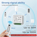 Miniatyrbilde 1 av 5: Tuya WiFi RF433 Smart Switch Modul med Fjernkontroll Hjemmeautomasjon DIY MINI Bryterrelé for Alexa Smart