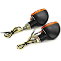 Miniatyrbilde 4 av 5: 12v Motorsykkel Blinklys Indikatorlys Universal Front Back Blinkende Halogenlys Blinklys Blinklys Sykkellys For Honda Suzuk
