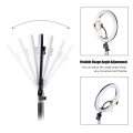Pikkukuva 4 / 5: 26cm/10 tuuman LED-rengasvalo valokuvaus täyttölamppu 3 valaistustilaa