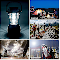 Miniatyrbillede 5 af 5: Camping Lanterner Led Solcellelampe Håndsving Dynamo Vandtæt Bærbar -