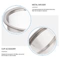 Miniatyrbilde 2 av 3: 8 stk rustfritt stål te-filter metallinfuser robust te-str