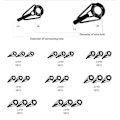 Miniatyrbild 4 av 5: Fiskespöguide Set 80 st Multi-size Fiske Top Rings Spö Po-le Reparationssats