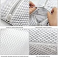Pikkukuva 3 / 4: Erittäin suuri verkkomainen pyykkipussi, 2 pakkausta vetoketjullinen polyesteripyökkipussi Set of 2 24 Inch x 24 Inch