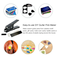 Miniatyrbild 3 av 5: Gitarrplockspunchset med 2 plockremsor 2 sandpapper Lättanvänd DIY-plocktillverkare Underbar presentval för gitarrister födelsedagar familj vänner