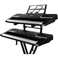 Miniatyrbilde 1 av 5: Universell dobbel keyboardstativ - Stativ for elektronisk orgel i andre etasje | Bærbart pianostativ, musikkinstrumentstativ med justerbar høyde
