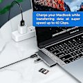 Pikkukuva 3 / 5: Usb C -keskitinsovitin Macbook Pro/air 2020 2019 2018 - 6-in-1 Usb-c -lisävarusteet yhteensopivia Macbo