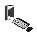 Miniatyrbild 1 av 3: Trådlöst Bluetooth-tangentbord för Air5 Pro Generation Case 10,9 tum Bluetooth-tangentbord med pennfack