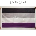 Miniatyrbillede 1 af 5: Aseksuel Pride Flag i Alle Størrelser Dobbeltsidet