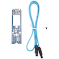 Miniatyrbillede 2 af 5: M2 SATA Adapter Konverterkort B-M KEY M.2 NGFF SATA SSD til 7Pin Adapterkort Understøtter 2242 2260 2280 Hovedkort