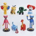 Pikkukuva 1 / 3: 8 kpl Poppy Playtime -hahmoja Huggy Wuggy -lasten lelusetti pelihahmoina