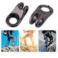 Pikkukuva 4 / 5: 20x Boot Lace Hooks Lace Fittings Buckles With Rivets For Repair/camp/hike/climb (grey)