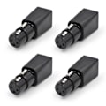 Miniatyrbilde 1 av 5: 4 stk. RJ45-kontakt RJ45 Ethernet til 3-pinners XLR-adapter 3-pinners XLR-adapter for lydvideo hun