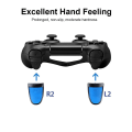Miniatyrbillede 1 af 4: L2 R2 Controller Extenders Knapper Udvidelse Trigger Soft Touch Udvidede Greb Til Ps4 (blå)