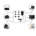 Miniatyrbillede 1 af 5: 30w 3v 4.5v 5v 6v 7.5v 9v 12v AC/DC Adapter Justerbar Strøm EU Stik