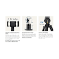 Miniatyrbilde 4 av 5: Automatisert ansikts-sporingsstativ 360 Ai-rotasjon Gimbal-stabilisator for telefon Smarttelefonholder for live