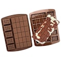 Miniatyrbillede 3 af 4: 2 stk. Chokoladeforme DIY Silikone Gitter Iskubebakker Non-stick