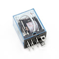 Miniatyrbillede 5 af 5: Ly2nj AC 220v spole 10a 240v effektrelæ Dpdt LED-lampe 1stk