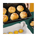 Miniatyrbilde 5 av 5: 1 stk Rektangulær Pizza Pottamagoyaki Egg Pan, Maifan Stone, Anti-skålding Håndtak For Glass 10 tommer
