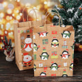 Miniatyrbillede 3 af 5: 12 Styk Juleposer Gaveposer Kraftpapir Festposer Juleposer Papir