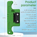 Miniatyrbilde 5 av 5: Fiberoptisk Stripper Rørstripper Kabelbåndstripper 1.9-3.0Mm, Løs Buffer Langsgående Rørstripper Grønn 2Stk