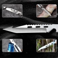 Miniatyrbild 3 av 5: Överlevnadsspade Fällbar Multifunktionell Camping Utomhus, Militär Fällbar Spade För Gräva, Vandra, Bil Nöd 3-section handle