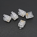 Miniatyrbilde 2 av 5: 100 stk Rj12 6p6c modulære kabelhoder telefonkontakter krystallplugger