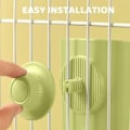Pikkukuva 3 / 5: Kanin Vatten Dispenser, 600ML Hängande Kanin Drickare Automatisk Marsvin Matning Flaska Anti-Dropp Hamster Matning Flaska för Kanin Chinchilla Marsvin