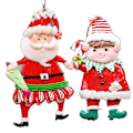 Miniatyrbild 1 av 3: Julgran Hängande Juldocka Jultomte Med Julgransdekoration Prydnadsgåvor Idéer