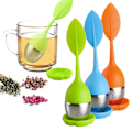 Miniatyrbillede 1 af 5: Løs te-infuser - Te-infuser i silikone med håndtag i rustfrit stål S