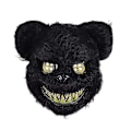 Miniatyrbillede 2 af 3: 1 par skræmmende blodige bjørnemasker til Halloween (sort brun)